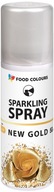 BARWNIK SPOŻYWCZY Jadalny 50ml w Sprayu NEW GOLD Food Colours 50ml ZŁOTY