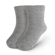 Ponožky hladké s abs 4-5 rokov sivé