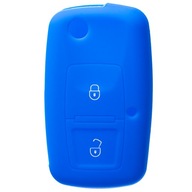SILIKONOVÝ POUZDRO KRYT NA KLÍČ VW Škoda Seat MODRÝ