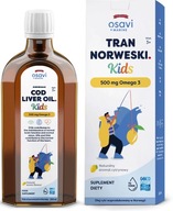 Osavi Nórsky Tran Kid 500mg Omega3 Lemon 250 ml