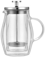 Sklenená kanvica na čaj 350ml French Press KLAUSBERG 7682