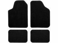 Velúrové koberčeky univerzálne Alpino 00-AA01 čierne 4 kusy