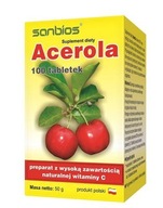 SANBIOS Acerola Suplem. diety z witaminą C 100tab