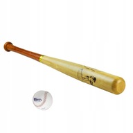 Drevená baseballová palica LONDERO 75 cm s baseballovou loptou