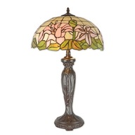 Lampa Witrażowa Styl Tiffany witraż KWIATY 68CM