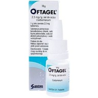 Oftagel 2,5 mg/ g, żel do oczu, 10 g