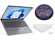 Laptop Lenovo 16 Windows 11 Pro AMD Ryzen 5 8GB + ZEWNĘTRZNY NAPĘD DVD +