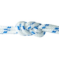 Polypropylénové lano 4mm Opletené lano Námornícke biele 30m