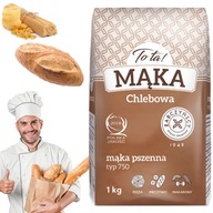 MĄKA PSZENNA CHLEBOWA TYP 750 TOTA! NAJLEPSZA DO CHLEBA NA ZAKWASIE 1 kg