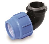 PE koleno so závitom 25-1/2' F BLUE SEAL PN16