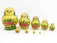 MATRIOSZKA, NAGYMAMA, FA JÁTÉKBABA 10in1