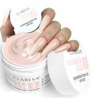 CLARESA STAVEBNÍ GEL RUBBER NA NEHTY 2 UV/LED PRO PRODLOUŽENÍ 90 g RŮŽÍ