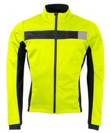 Kurtka męska FORCE FROST softshell, fluo-czarna S