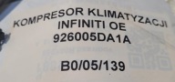 kompresor klimatizaci INFINITI OE 926005DA1A