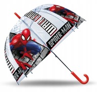 Parasol Parasolka SPIDERMAN Przeźroczysta dla Dzieci Duża Manualna