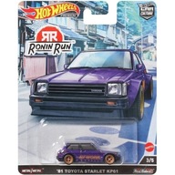 HOT WHEELS PREMIUM CAR CULTURE RONIN RUN '81 Toyota Starlet KP61