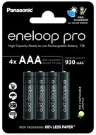 4X AKUMULATORKI PANASONIC ENELOOP PRO R03/AAA 4BL