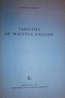 Varieties of written english - Edelson