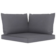 Poduszki na sofę z palet, 3 szt., antracytowe, tka