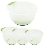 3 DB-OS HABVERŐ KONYHAI KEVERŐTÁL SZETT 2,5L 2L 1,5 MÉRŐPOHÁRRAL