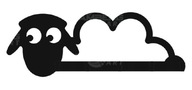 Nástenný vešiak Ovca 40 cm Oblečenie/Kľúče