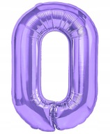 Balon Foliowy Cyfra 0 ZERO Urodziny FIOLETOWY Dekoracja Party 100cm HEL
