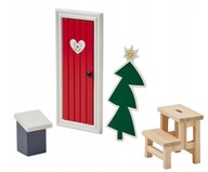 IKEA VINTERFINT Sada ozdôb drevo domček elfa DYI kreatívne