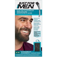 Just for Men M45 - Farbivo na fúzy a fúzy, tmavý gaštan odstraňuje sivý vlas