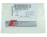 ZNACZEK EMBLEMAT NAPIS SLINE S-LINE 8N0853601A OE AUDI ORYGINAŁ