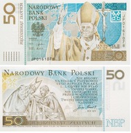 Banknot 50 zł (2006) - Jan Paweł II
