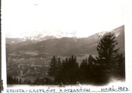 TATRY -WIDOK Z GUBAŁÓWKI -ZAKOPANE -fotografia -mały format -1957 rok