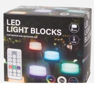 LED-es világító blokkok Girland 8 izzós