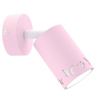 GYEREK FALI LÁMPA KISLÁNYNAK LED GU10 PILLANGÓ RÓZSASZÍN LÁMPA