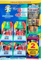 EURO 2024 TOPPS MATCH ATTAX MEGA MULTIPACK 100 CLUB 4 SÁČKY + 2 LIMITED