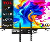 Telewizor QLED TCL 50C645 50" 4K UHD 4K Google TV+Uchwyt Regulowany 32-75"
