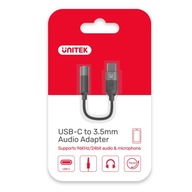 Unitek Adapter USB-C do mini jack 3.5mm (F) M1204A Hi-Fi DSC plug&play