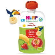 HiPP BIO Mus owocowy jabłka-truskawki-banany 100g