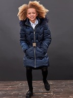 M&Co Dlhá bunda / páperový kabát roz 134 cm