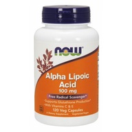 Now Foods Kyselina alfa-lipolová s vitamínmi C&E 100 mg 120 kapsúl
