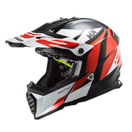 Kask dziecięcy LS2 MX437 MINI STRIKE BL WHITE RED