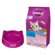 Whiskas Adult Sucha Karma Dla Kota Z Tuńczykiem 14kg + Miska Gratis