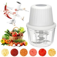 400ML ELEKTROMOS APRÍTÓ 6 ROZSDAMENTES ACÉL PENGÉVEL FEHÉR