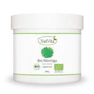 Moringa BIO Liście Mielone Odporność Naturalna Herbatka 100g NatVita