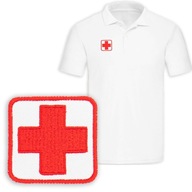 Naszywka MEDYK służba medyczna czerwony krzyż