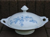 Sałatnik patera z przykrywką do serwowania sałatek porcelana XIX wiek