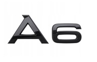 A6 Emblemat Znaczek Logo Napis Audi A6 Czarny TYL SPORT
