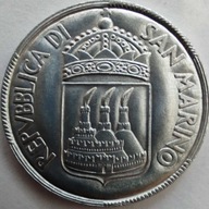 1896 - San Marino 5 lirów, 1973