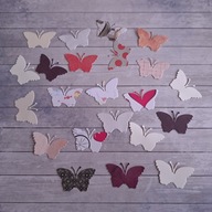 Scrapki papierowe motyle motylki Z658 22 szt