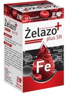 WegaFarm Železo Plus SR 60 kapsúl Kyselina listová Vitamín C B6 B12