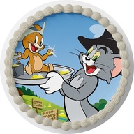 OPŁATEK NA TORT Tom i Jerry + GRATIS TEKST IMIĘ